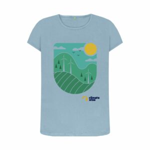 Wind Powered with Climate Wise Womens Tee