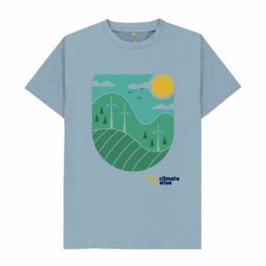 Wind Powered with Climate Wise Mens Tee