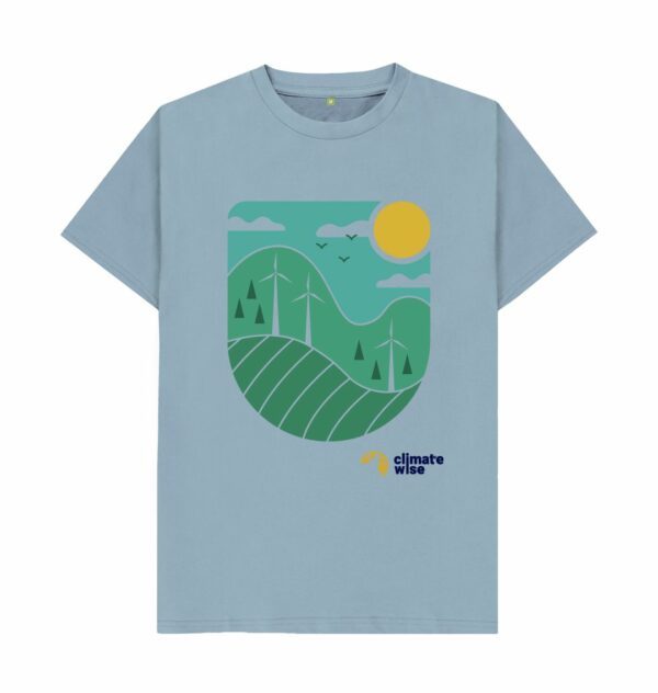 Wind Powered with Climate Wise Mens Tee