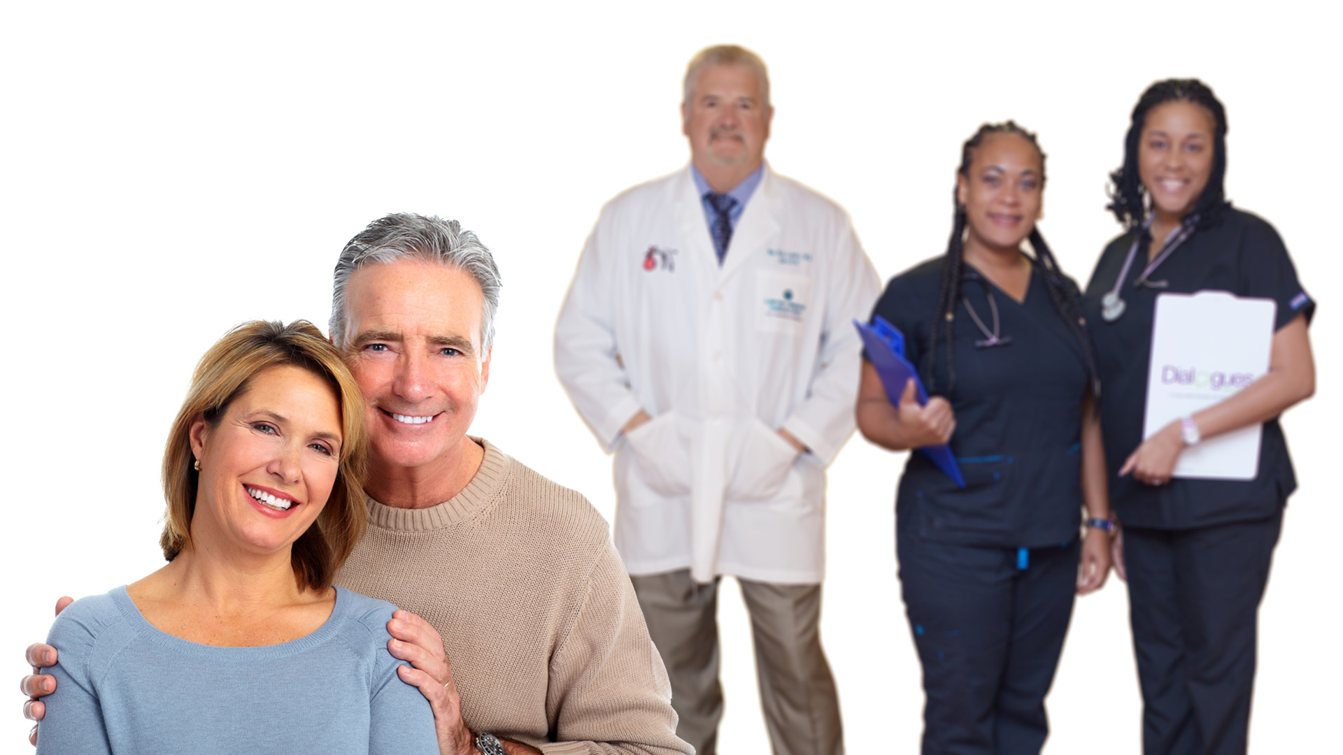 hormone replacement therapy happy smiling couple with Dr. Nick Landry's medical team
