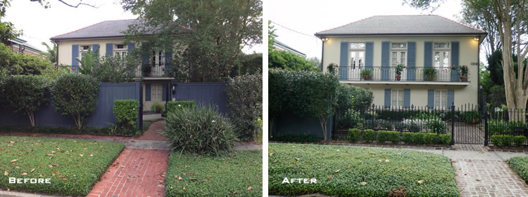 front yard renovation