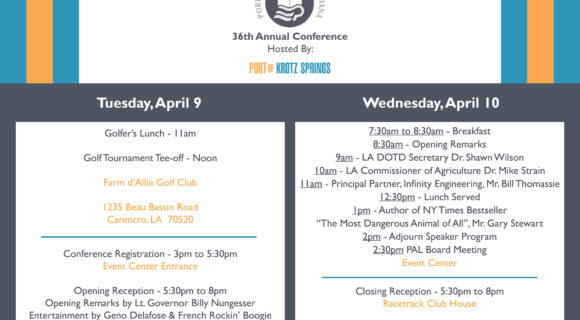 36 ANNUAL PORTS ASSOCIATION OF LOUISIANA CONFERENCE