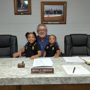 PORT PRESIDENT MICHAEL THIBODEAUX & HIS SPECIAL GUESTS