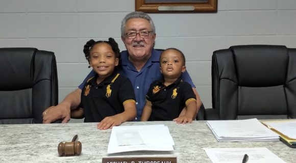 PORT PRESIDENT MICHAEL THIBODEAUX & HIS SPECIAL GUESTS
